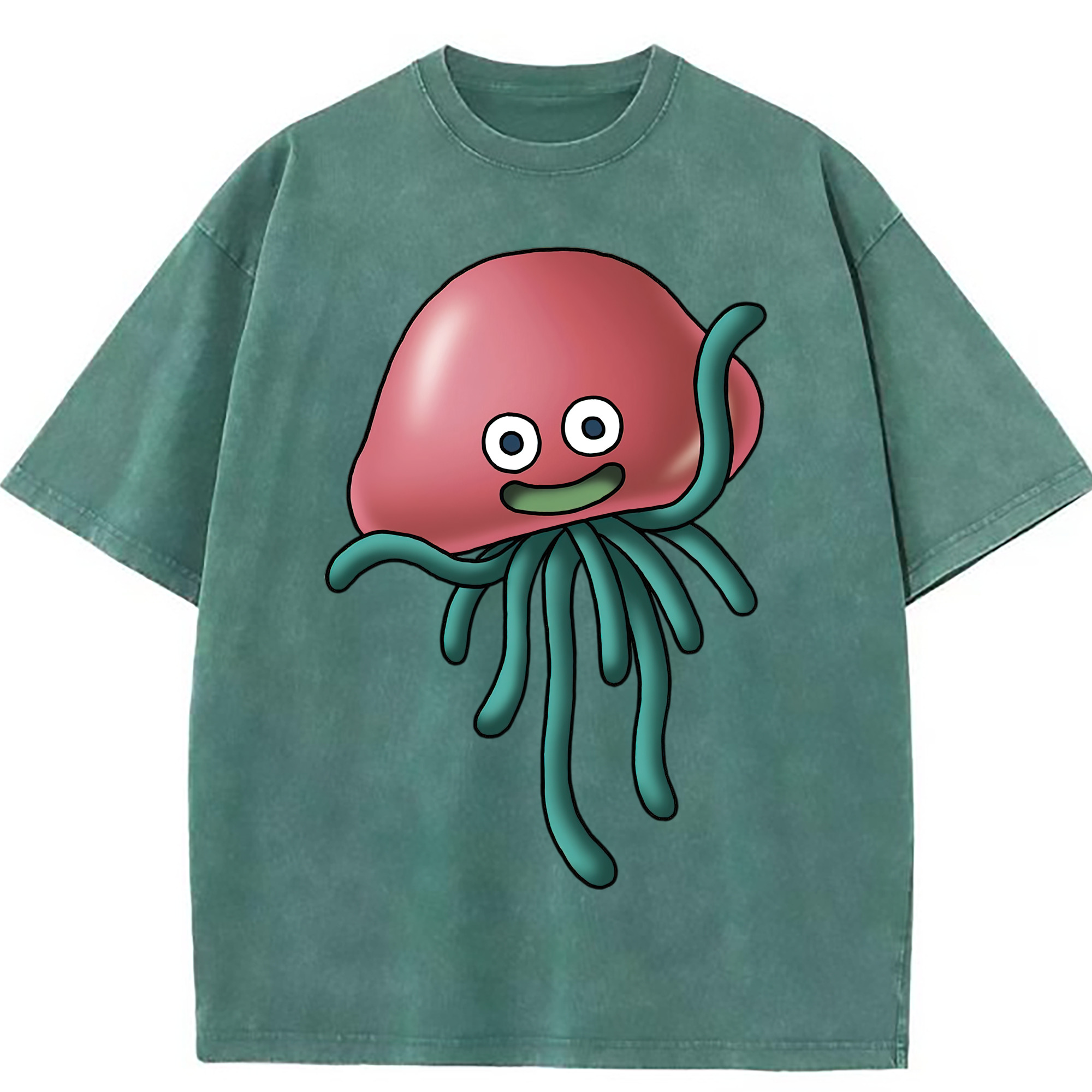 （画像用） ドラゴンクエスト Doragon Kuesuto Dragon Quest 綿100% ヴィンテージ風 半袖Tシャツ（フロントプリント）